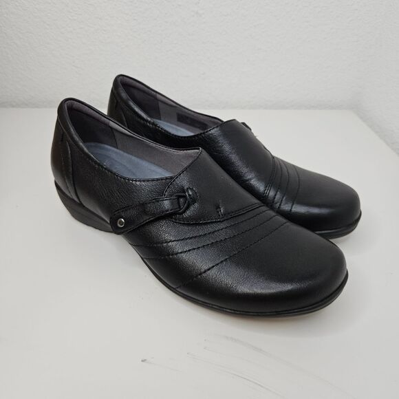 Dansko Franny Slip On Leather Loafer, Women\'s Size 38, Black main image 6